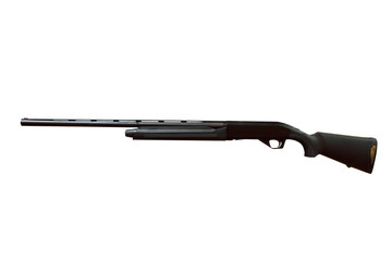 black shotgun isolated on white