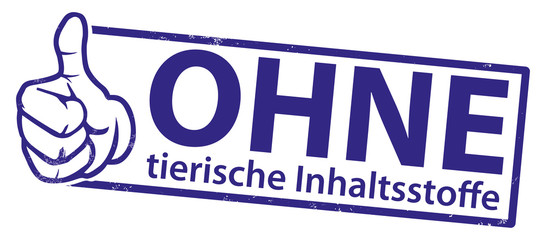 ohne tierische Inhaltsstoffe