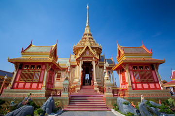 Naklejka premium Thai royal funeral and Temple