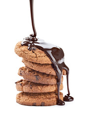 chocolate syrup and  cake sweet dessert food