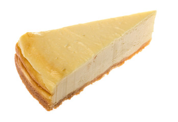 Cheesecake isolated on white background