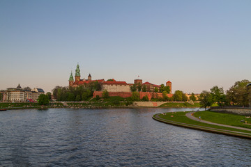 Naklejka na ściany i meble Zamek Królewski na Wawelu, Krarow