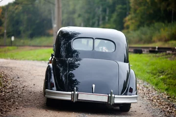 Photo sur Plexiglas Vielles voitures Voiture ancienne noire