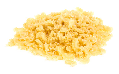 italian pasta (macaroni) isolated on white background