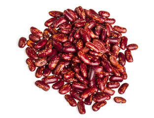 kidney beans on white background