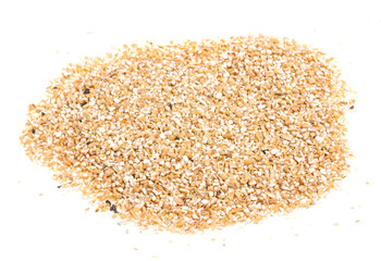 Pearl barley heap isolated on white
