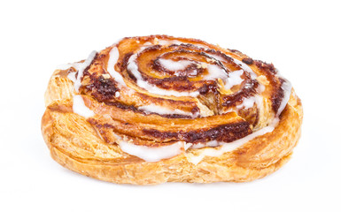 sweet bun isolated on white