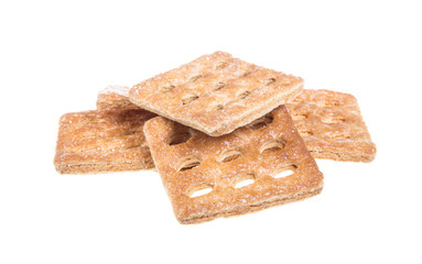 sweet cookies isolated on a white background