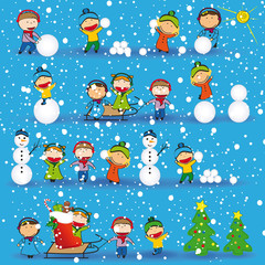 Happy kids background