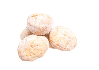 sweet cookies isolated on a white background