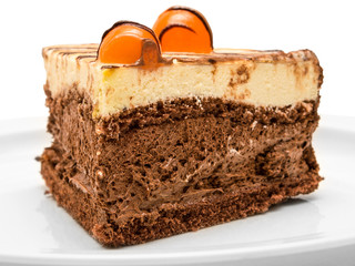 Cake isolated on white background