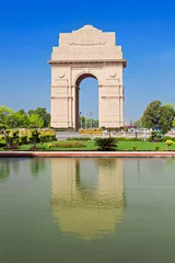Wandcirkels aluminium India Gate © saiko3p