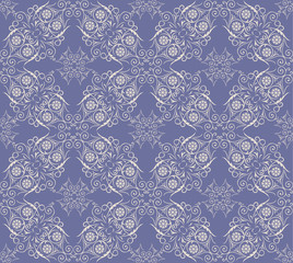 Winter seamless lace background in christmas style