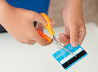 cutting a credit card