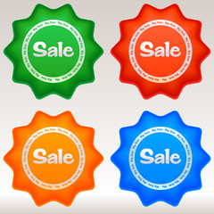 Sale stickers set.