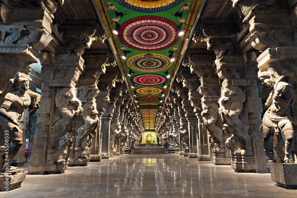 Wall mural Meenakshi hindu temple