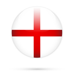 Fototapeta premium England flag on button