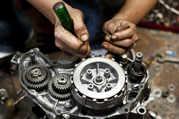 Motorcycle engine repair 