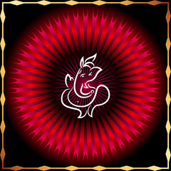 Ganesha Diwali Card Design