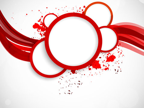 Background with red circles