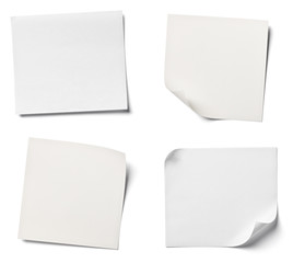 white note paper office business