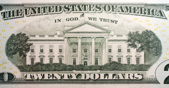 the white house on the twenty dollar bill