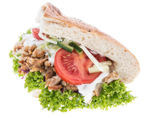 Kebab isolated on white