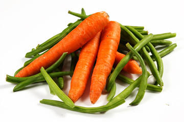 carote con fagiolini