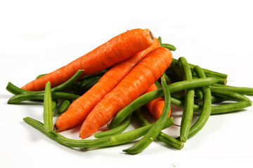 carote con fagiolini
