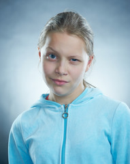 Atrractive girl making faces