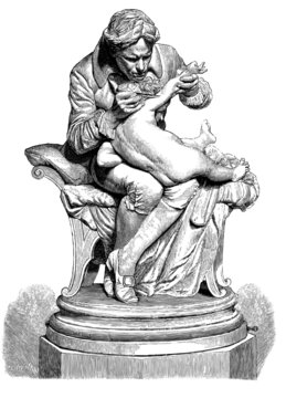 Inoculating, vintage engraved illustration