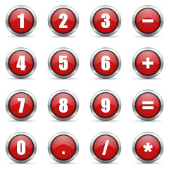 numeric icons set