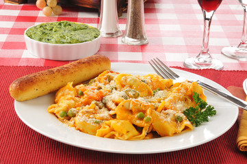 Tortellini with parmesan cheese