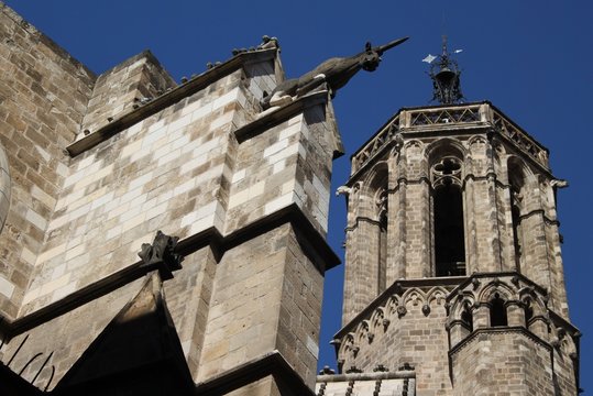 Einhorn an der Kathedrale von Barcelona