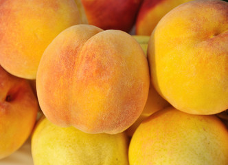 peaches close-up
