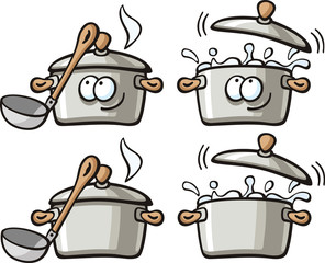 cute foods - soup pan