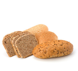 Bread loafs and buns variety