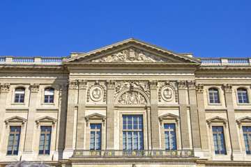 Fototapeta na wymiar Louvre museum building, Paris, France
