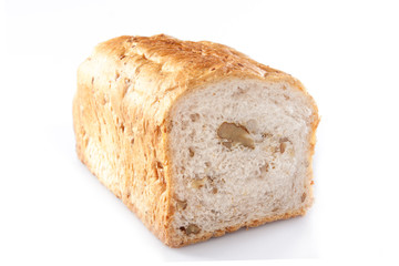 Bread isolated on white