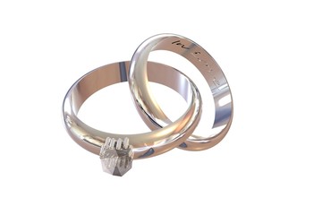 Trauringe aus Weissgold