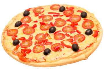 pizza isolated on white background