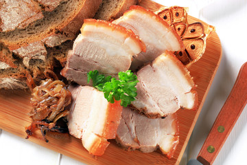 Roast pork belly
