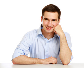 Portrait of a happy young businessman