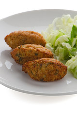 Fried breaded cod fish