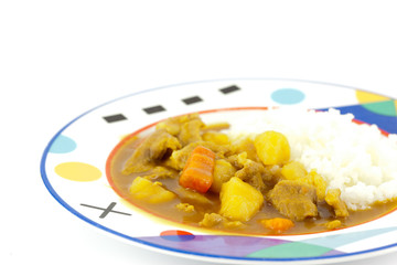 Curry pork with rice