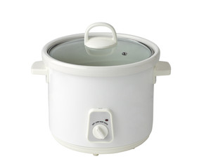 Rice cooking pot isolated