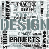 "Interior Design Word Cloud Concept" Stock image and royalty-free
