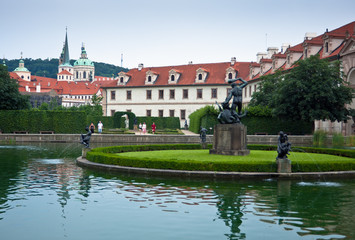 baroque wallenstein garden at Mala strana, Prague