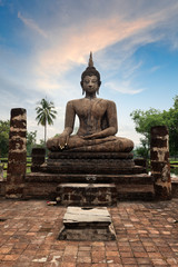 Obraz premium Buddha statue hand close up detail