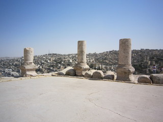 Fototapeta na wymiar Jordan - Jordanie - Amman - Citadel - Citadelle - Jabal al-Qal'a